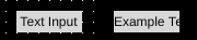 Left: Text input in OIB. Right: Same component shown in OI run mode.
